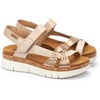 image:imagePIKOLINOS Palma W4N0968 Womens Sandals  Stylish Premium Leather Wedge Sandals  Cushioned Insole Hook amp Loop Closure UltraLight Sole for Everdat WalkingChampagne