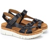 image:imagePIKOLINOS Palma W4N0968 Womens Sandals  Stylish Premium Leather Wedge Sandals  Cushioned Insole Hook amp Loop Closure UltraLight Sole for Everdat WalkingBlack
