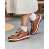 image:imagePIKOLINOS VIGO W3W6979 Womens Casual Shoes  Premium 100 Calfskin Leather  Memory Foam Insole Lace amp Zip Closure NonSlip Sole Lightweight ComfortBrandy