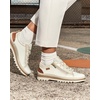 image:imagePIKOLINOS VIGO W3W6979 Womens Casual Shoes  Premium 100 Calfskin Leather  Memory Foam Insole Lace amp Zip Closure NonSlip Sole Lightweight ComfortNata