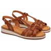 image:imagePIKOLINOS womens Pikolinos Flat Sandals Leather Roquetas for Woman Color BrandyBrandy