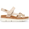 image:imagePIKOLINOS Palma W4N0968 Womens Sandals  Stylish Premium Leather Wedge Sandals  Cushioned Insole Hook amp Loop Closure UltraLight Sole for Everdat WalkingChampagne
