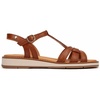 image:imagePIKOLINOS womens Pikolinos Flat Sandals Leather Roquetas for Woman Color BrandyBrandy