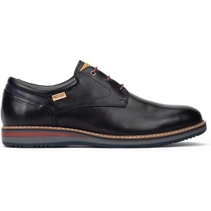 image:imagePIKOLINOS Avila M1T4050 Mens LaceUp Shoes  Stylish Premium Calfskin Leather  Removable Cushioned Insole  Wide Fit  Lightweight Sole for Everyday Walking ComfortBlack Leather
