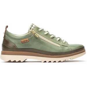 image:imagePIKOLINOS VIGO W3W6979 Womens Casual Shoes  Premium 100 Calfskin Leather  Memory Foam Insole Lace amp Zip Closure NonSlip Sole Lightweight ComfortMint Green