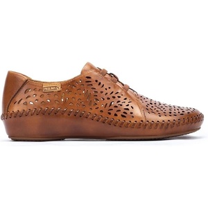 image:imagePIKOLINOS P Vallarta Womens Flat Shoes  Leather  with Elastic Panels  Size UK 511Brandy